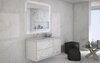 Cezares 50214 Раковина из искусственного мрамора, чаша справа 50214 Bianco opaco, 106x46x1,6