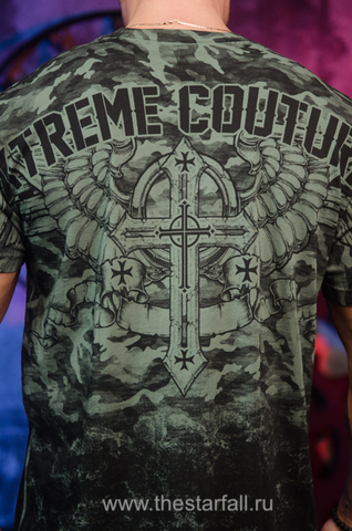 Xtreme Couture | Футболка мужская LOST SOLDIER X1697 от Affliction принт на спине крест