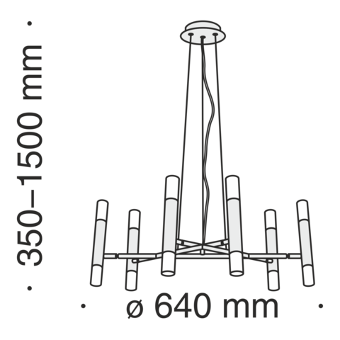 Подвесной светильник Maytoni Vigo MOD031PL-12B