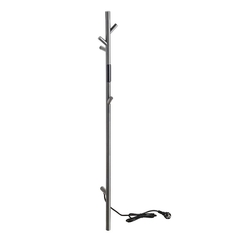 Bemeta 704155015 Электрический полотенцесушитель, прут, 30W, нержавеющая сталь, матовый, графит фото