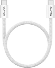 Кабель Canyon USB 4 Type-C (M), 1 м, белый
