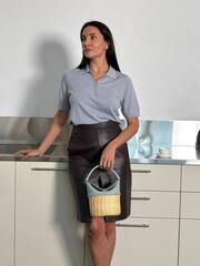 Polo TWIGGY gray blue color