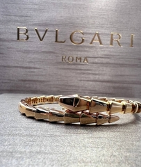 Браслет Змея-SERPENTI тонкая без камней rose VGOLD