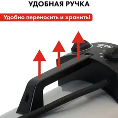 Нагреватель воздуха электрический с ТЭН QUATTRO ELEMENTI QE-5000 ETN (2.5/5,0 кВт, 220В, 500 м3/час) — цилиндр (649-264)