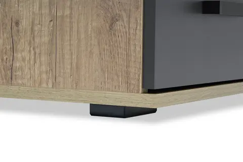 Шкаф 2-х створчатый Вегас ШК-03 дуб каньон / графит