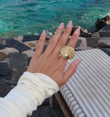 Кольцо seashell gold