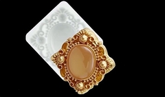 Силиконовый молд Брошь под камею