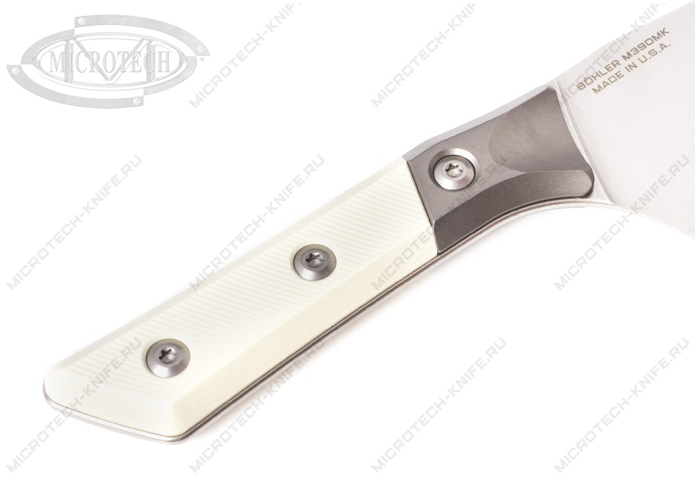 Нож Microtech Kitchen Santoku Bolster Ivory G-10 3200B-10IV