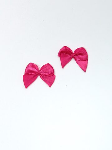 Бантик пришивной ярко-розовый 2,5 см