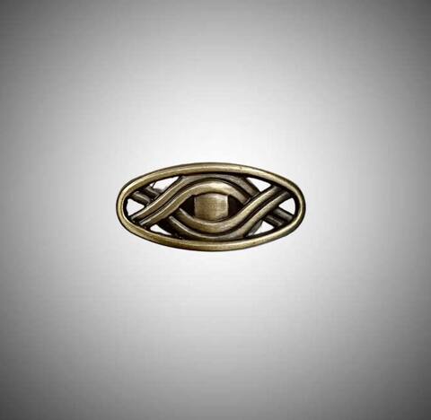 ручка 8329F размер 5,5см (одиночное крепление) бронза