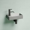 Ceramica Nova Element CN6051RMH Умывальник подвесной прямоугольный (чаша справа, отверстие под смеситель слева), 41.7x21.7, цвет: серый