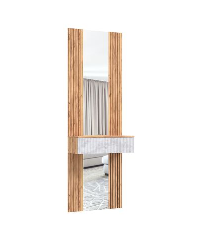 Марвэл Тумба с зеркалом (Мальта, Дуб Крафт)