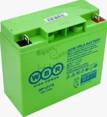 Аккумуляторная батарея WBR GP12170 (12В/18Ач,  Клемма: M5, ДхШхВ: 181x76x167, срок службы: 8 лет, вес: 5,6кг)