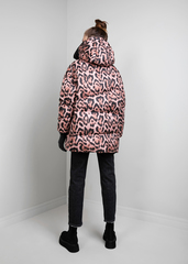 Куртка пуховая Naumi 1794 print-leopard распродажа
