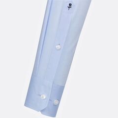 Сорочка Seidensticker Shaped Fit 01.021005-10 из поплина голубая, удлиненный рукав
