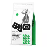Сухой корм для взрослых собак миниатюрных и малых пород AJO Dog Mini Hypoallergenic склонных к аллергиям с индейкой, свининой и гречкой 2 кг.