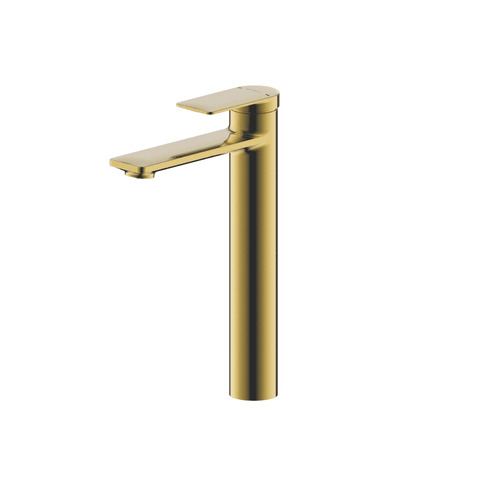 Смеситель для высокой раковины Bravat Eddie с одной ручкой, матовое золото (F1369402RBG-A9-ENG)