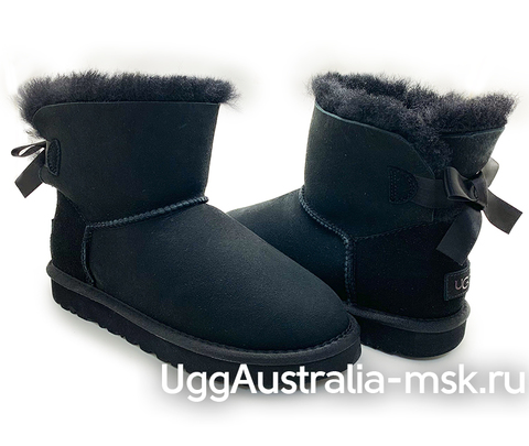 UGG BAILEY BOW MINI BLACK