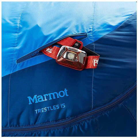 Картинка спальник Marmot Trestles 15 Long Cobalt Blue/Blue Night - 4