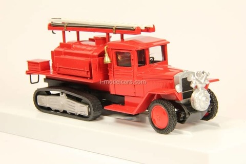 ZIS-22 PMZ half-track Fire fighting tanker front pump LOMO-AVM 1:43