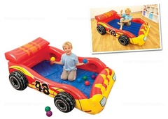 Intex Детский игровой надувной центр Машина с мячиками, 183*130*56 см (140731)