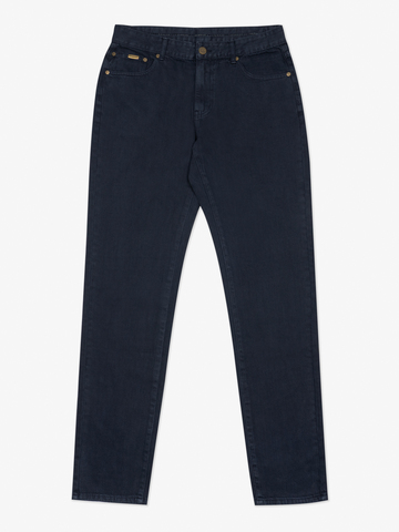 Плотные джинсы синего цвета из премиального хлопка