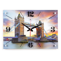 Часы 21 Bek настенные  4056-585 "Тауэрский мост и Темза"