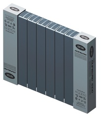 Rifar SUPReMO Ventil 500 титан, 8 секций - радиатор с подключением нижним (правым)