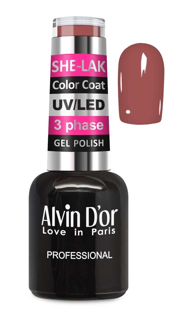 Alvin D`or  ADN-35М Лак SHE-LAK Color Coat  тон  3523   8мл