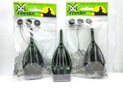 Монтаж фидерный донный X-FEEDER TVERSKAYA (080 г, кормушка TVERSKAYA, 2 крючка)
