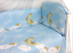 Комплект в кроватку "Лунный Мишка", 7 предметов (бежевый)