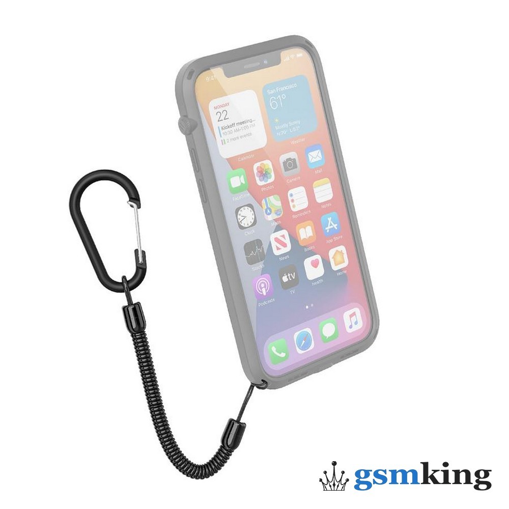 Карабин Crux Gear for iPhone Cases Carabiner & Coiled Extender Black  (Чёрный) - цена 0.0 ₽.