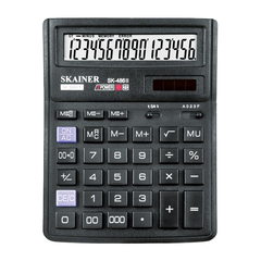 
          Калькулятор настольный SKAINER 16 Bit, LCD, 19.2*14.3*3.9 см, чёрный