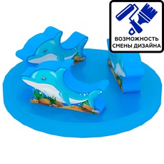 Детская мягкая карусель с сиденьями