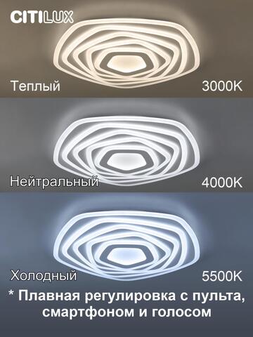 Потолочный светодиодный светильник Citilux Триест Смарт CL737A55E