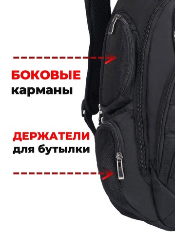 Картинка рюкзак городской Ogio Rev Black - 7