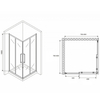 Abber Schwarzer Diamant AG02080MH Душевой уголок, 80x80x195, цвет: хром