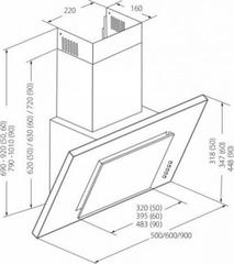 Вытяжка AKPO Optima WK-4 Eco 60 WH схема