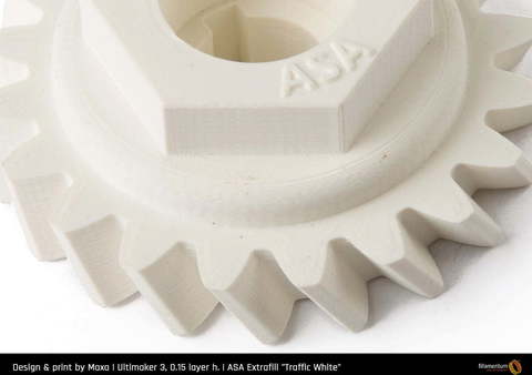 Пластик для 3D-принтера Fillamentum ASA Extrafill Traffic White