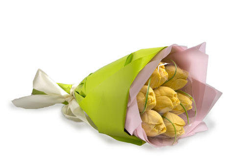 Букет шоколадных тюльпанов желтые, шт