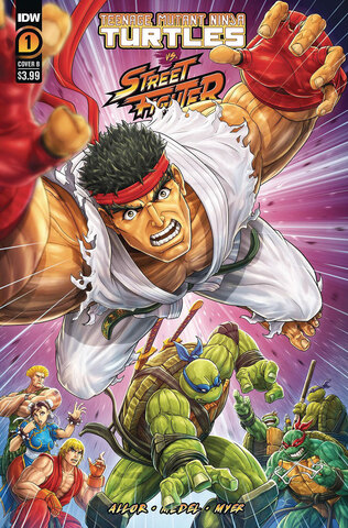 Teenage Mutant Ninja Turtles Vs Street Fighter #4 (Cover B)
