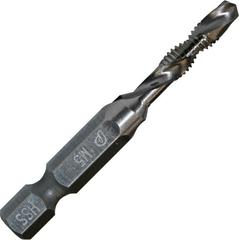 Сверло метчик ПРАКТИКА  М5 шаг 0,8 мм, длина 54 мм, хвостовик HEX 1/4', блистер (774-986)