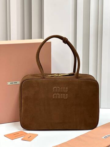 Сумка MIU MIU замшевая, коричневый