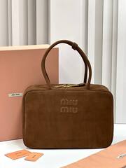 Сумка MIU MIU замшевая, коричневый