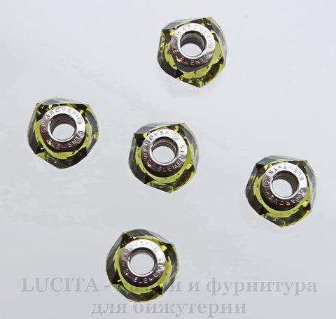 5928 Бусина Сваровски BeCharmed Helix Olivine 14х9 мм