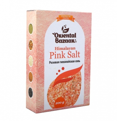 Розовая гималайская соль  Oriental Bazaar / Pink Salt, 200 г