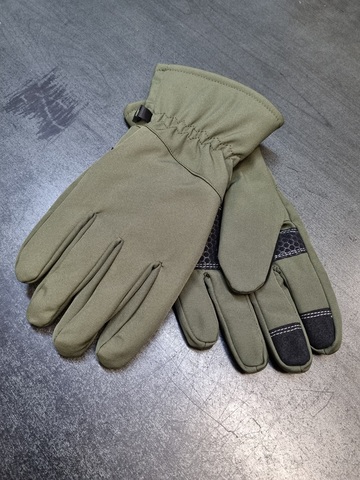 Тактические перчатки полнопалые Softshell Gloves - олива