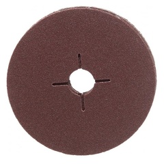 Круги фибровые гибкие ПРАКТИКА с центральным отверстием, 125 мм P 100  (5шт.) картонный по (645-426)