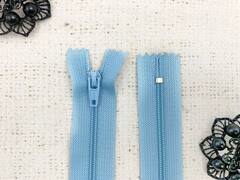 Молния брючная SBS автомат, L 20 см, Т3, н/р, небесно-голубой