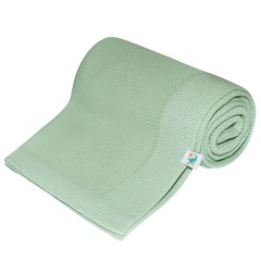 Плед хлопковый Classic (нежная мята)